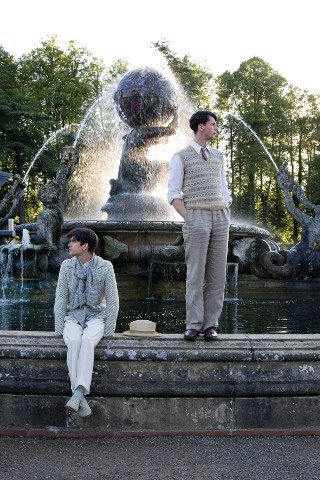 Sebastian & Charles by the Atlas Fountain